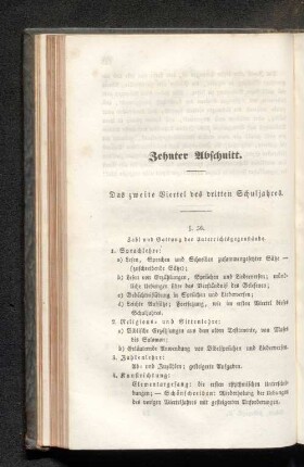 Zehnter Abschnitt. Das zweite Viertel des dritten Schuljahres.