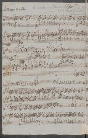 Sonaten. Auszüge (1. Satz); cemb/Klavier; f-Moll; Wq 63,6; H 75