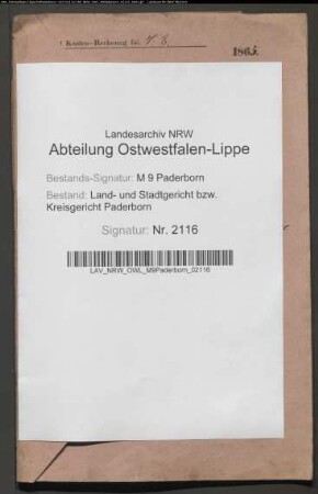 Erblasser: Diedrich, Elisabeth, geb. Goeke: