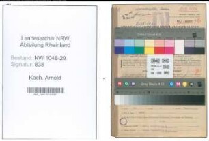 Entnazifizierung Arnold Koch , geb. 09.02.1908 (Beamter)