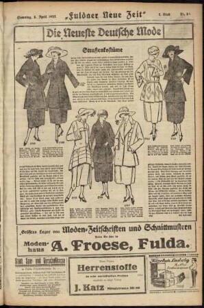 Zweite Ausgabe vom Samstag, den 08. April 1922.