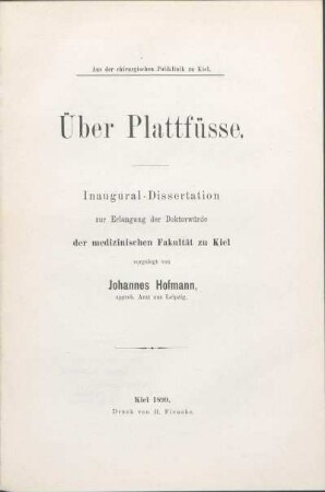 Über Plattfüsse