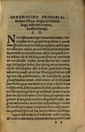 Methodvs Scriptvrae Divinae : Ad nuda Didactici generis praecepta; In Theologorum usum, sanctam scripturam certa ratione tractandi syncerè ingenti labore atq[ue] diligentia per uniuersam Scripturam & SS. Patres ordinata, prolixorum commentariorum ac Postillationum uice ..., 1