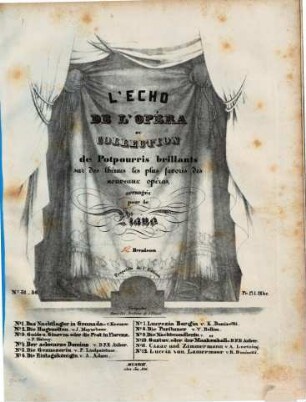L' écho de l'opéra : ou collection de potpourris brillants sur des thèmes les plus favoris des nouveaux opéras ; arrangés pour le piano, 12. Lucia von Lammermoor