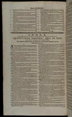 Index Alphabetico Ordine Digestus [...]