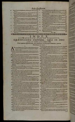 Index Alphabetico Ordine Digestus [...]