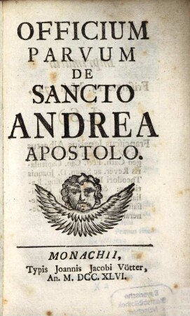 Officium de Sancto Andrea Apostolo