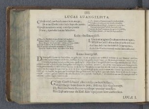 III. Lucas Euangelista. Luke the Euangelist. Lucas Euangelist.