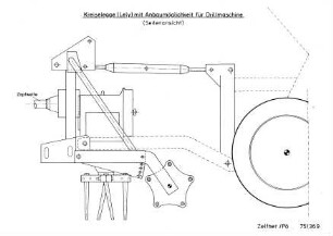 Kreiselegge (Lely) mit Anbaumöglichkeit für Drillmaschine (Seitenansicht)