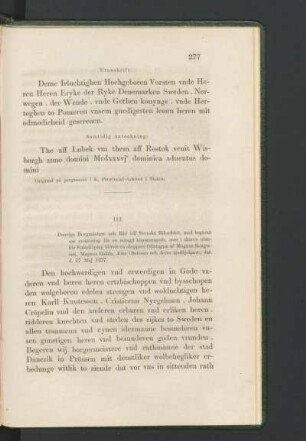 112. [Danzigs borgmästare och råd till Svenska Riksrådet, dat. d. 17 Maj 1437.]