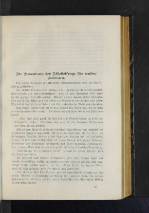 Die Bedeutung der Alkoholfrage für unsere Kolonien.
