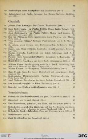 Graphik (Nr. 791-807)