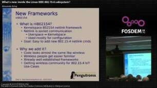 What's new inside the Linux IEEE 802.15.2 subsystem?