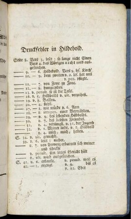 Druckfehler in Hildebold.