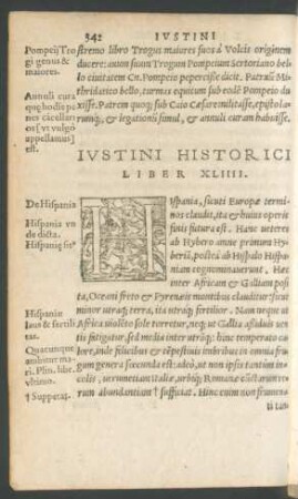 Iustini Historici Liber XLIIII.
