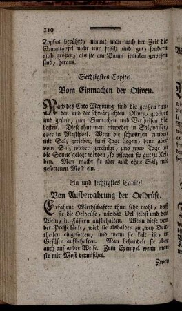 Sechzigstes Capitel. [bis] Neun und sechzigstes Capitel.