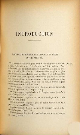 Le droit international théorique et pratique : Précédé d'un exposé historique des progrès de la science du droit des gens. 1