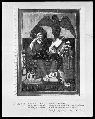 Evangeliar aus Kloster Windberg — Der Evangelist Johannes, Folio 111recto