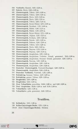 Textilien (Nr. 728-751)