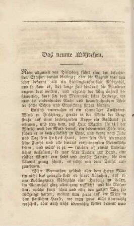 Das neunte Mährchen