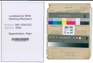 Entnazifizierung Peter Siepenkothen , geb. 12.12.1889 (Rektor)