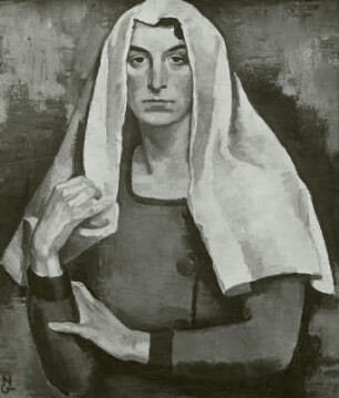 Frau mit Kopftuch