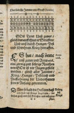 1-178, Gott Troet Unß zuvor...