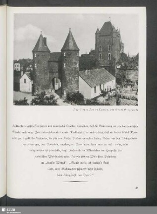 Das Clever Tor in Xanten, der Stadt Siegfrieds