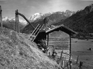 Südtirol. Feldscheune im Pfitscher Tal