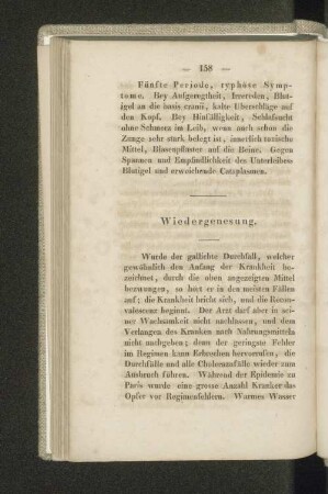 Wiedergenesung.