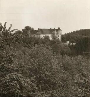 Scharfenberg, Schloss Scharfenberg, Ansicht von Westen