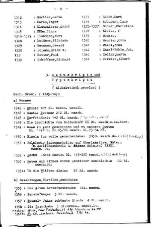 3. Manuskripte und Typoskripte