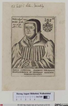 Bildnis des Johan Agricola