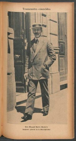 Don Miguel Berro Madero, Inspector General de la Municipalidad - [Retrato] : Transeúntes conocidos