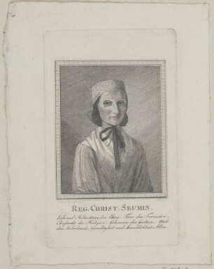 Bildnis der Regina Christina Seume