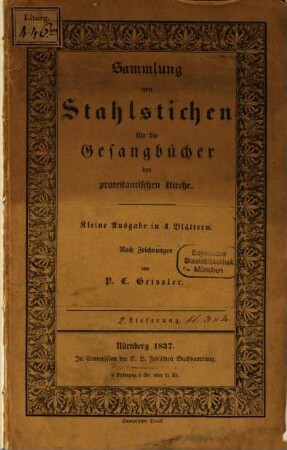 Sammlung von Stahlstichen für die Gesangbücher der protestantischen Kirche. 2
