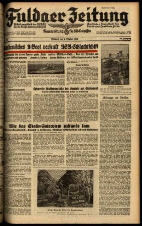 Ausgabe vom Mittwoch, den 07. Oktober 1942.