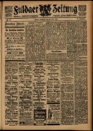 Zweite Ausgabe vom Dienstag, den 23. Mai 1905.