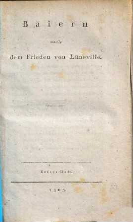 Baiern nach dem Frieden von Lüneville, 1