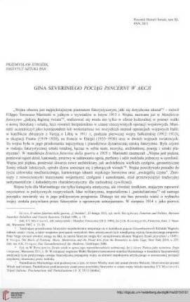 40: Gina Severiniego Pociąg pancerny w akcji