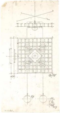 Döllgast, Hans; Pfändhausen (Bayern); Kath. Pfarrkirche - Lampe (Untersicht; Ansicht)
