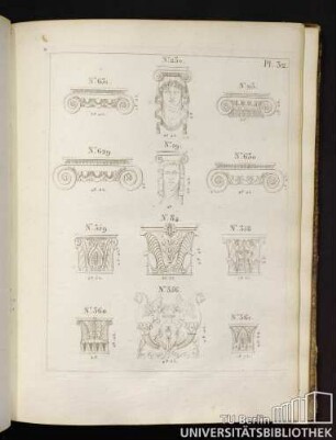Pl. 32. No. 631, No. 230, No. 113, No. 629, No. 19, No. 630, No. 359, No. 84, No. 358, 360, No. 356, No. 361.