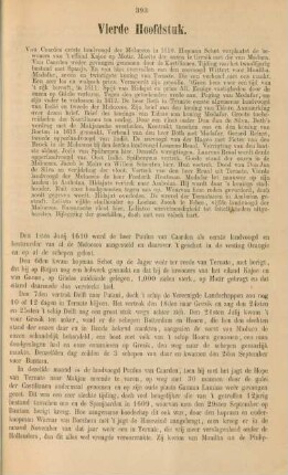 Vierde hoofdstuk. Van Caarden eerste landvoogd der Moluccos in 1610. ...