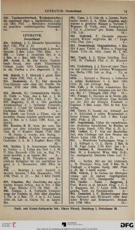 Literatur (Nr. 826-1062)