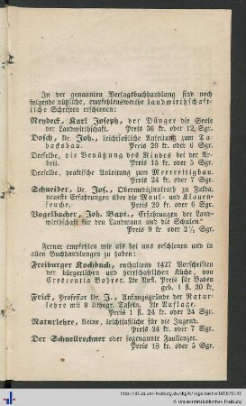 In der genannten Verlagsbuchhandlung sind noch […] erschienen.