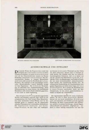 Ausdruckswille und Intellekt