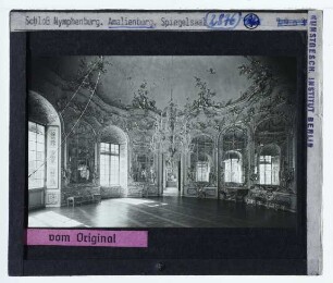 München, Schlossanlage Nymphenburg, Amalienburg : Innenansicht, Silbersaal