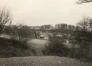 Gröditz, Burgwall : Südwestansicht des Burgwalles