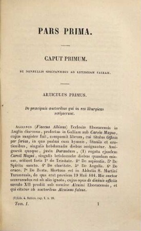 Tossani-Josephi Romsée Opera liturgica : tum solemnem juxta Ritum Romanum ad mentem rubricarum Missalis Romani et decretorum S. R. C., 1. Praxis celebrandi missam, tum privatam, tum solemnem, iuxta ritum Romanorum ; 1