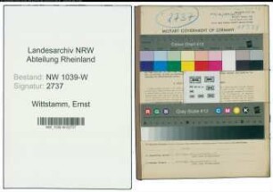 Entnazifizierung Ernst Wittstamm , geb. 18.10.1901 (Stadtinspektor)